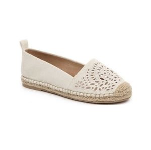 Kelly & Katie Canvas Eyelet Espadrille Flats
